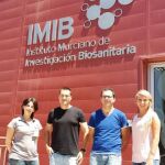 Mª Luisa Cayuela, Sergio Candel, Victoriano Mulero y Sylwia Tyrkalska, científicos participantes en la investigación (CARM)