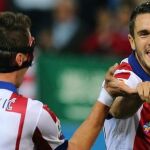 El Atléti se impuso 4-0 al Sevilla en la primera vuelta. Marcaron Koke, Saúl, Raúl García y Raúl Jiménez