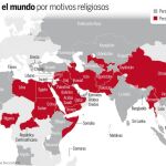 Tres de cada cuatro perseguidos por sus creencias son cristianos