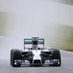 Nico Rosberg durante la última sesión libre. Llegamos al ecuador de la temporada con un dominio por parte de Mercedes ya prácticamente insalvable.