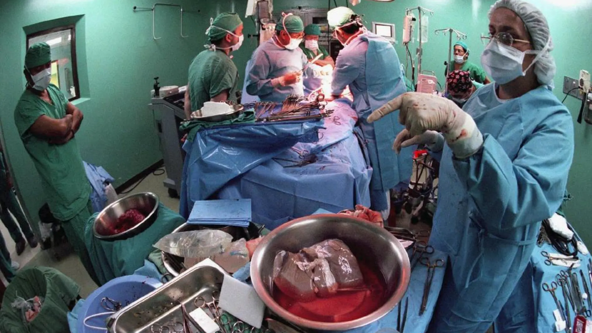 Un trasplante de hígado, en una imagen de archivo