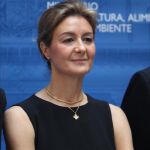 Isabel García Tejerina durante su toma de posesión como ministra de Agricultura.