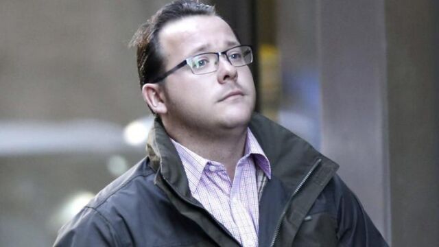 El alcalde de Serranillos del Valle, Antonio Sánchez Fernández (UDMA), a su llegada hoy a la Audiencia Nacional