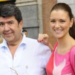 José María Gil Salgado, junto a la exmiss María Jesús Ruiz