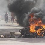 Imagen de los disturbios en Burkina Faso.