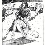 Modernidad y toros. Una de las páginas del cómic, que mezcla clasicismo y vanguardia