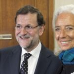 Mariano Rajoy y la directora gerente del Fondo Monetario Internacional (FMI), Christine Lagarde, en una imagen de archivo