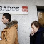 La auxiliar de enfermería Teresa Romero en los juzgados