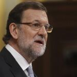 El presidente del Gobierno durante la sesión de control