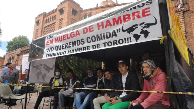 Los toreros, a las puertas de La Santamaría