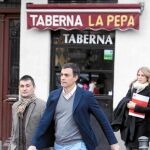 El secretario general del PSOE, Pedro Sánchez, ayer en Madrid