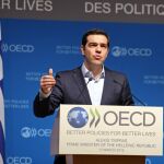 El primer ministro griego, Alexis Tsipras hoy en París