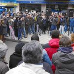 Vecinos del barrio de Gamonal en la asamblea desarrollada ayer por la mañana