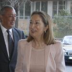 Ana Pastor a su llegada a la sede de LA RAZÓN