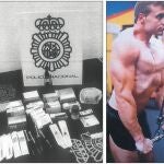 La Policía se incautó de numerosos anabolizantes, tanto en pastillas como en ampollas, así como de jeringuillas para inyectar las sustancias dopantes
