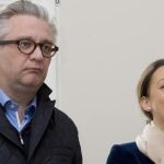 Los príncipes Lorenzo y Claire de Bélgica.