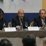 El ministro de Educación, José Ignacio Wert, durante la clausura de la conferencia anual de la Asociación de Editores de Diarios Españoles (AEDE)