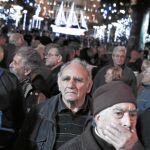 Las protestas se han concentrado fuera del ministerio de finanzas y del Parlamento griego, en el centro de Atenas