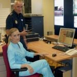 Cristina Cifuentes en el Centro de Coordinación Operativa (CECOP) con motivo de la manifestación "Jaque al Rey"