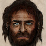 Reconstrucción del hombre del Mesolítico a partir de los restos hallados en La Braña