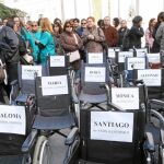 Protesta de la Federación Empresarial de Asistencia a la Dependencia en el Congreso