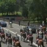 Miles de personas en el Palacio Real