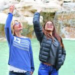 Eugenia Martínez de Irujo y su hija Tana, en Roma