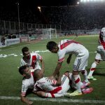 Jugadores de River Plate durante un encuentro el pasado 11 de febrero.