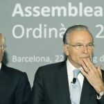 El presidente y el vicepresidente y Consejero Delegado del Consejo de Administración de la Caixa, Isidro Fainé Casas y Juan María Nin Génova, respectivamente