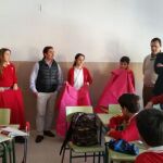 El toreo se acerca al colegio en Cáceres