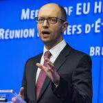 El primer ministro de Ucrania, Arseni Yatsenyuk.