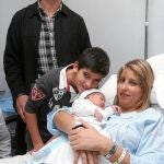 Monserrat dio a luz a Gerard, un niño de 3,7 kilos de peso y 54 centímetros de altura