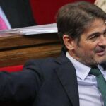 El diputado de CiU, Oriol Pujol, en el Parlament catalán.