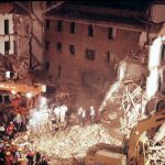 Imagen del atentado en la casa cuartel de la Guardia Civil de Vic en 1991