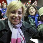 Elena Valenciano, en la estación de Atocha el pasado 1 de febrero.