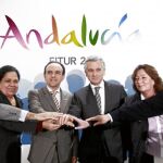 El consejero de Turismo, Rafael Rodríguez, ayer en la inauguración de Fitur