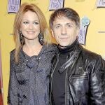 El actor y humorista junto a su mujer, Patricia