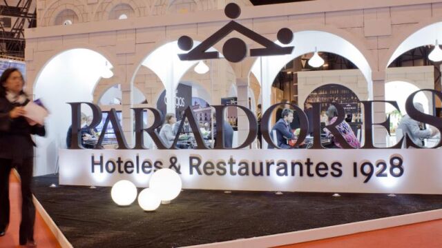 Imagen del pabell&oacute;n de Paradores en Fitur