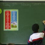 Aula de un colegio bilingüe en Madrid