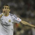 Di María, con la camiseta del Real Madrid en un partido de la pasada temporada.