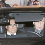Strauss-Kahn, ayer, a su llegada a los juzgados de Lille