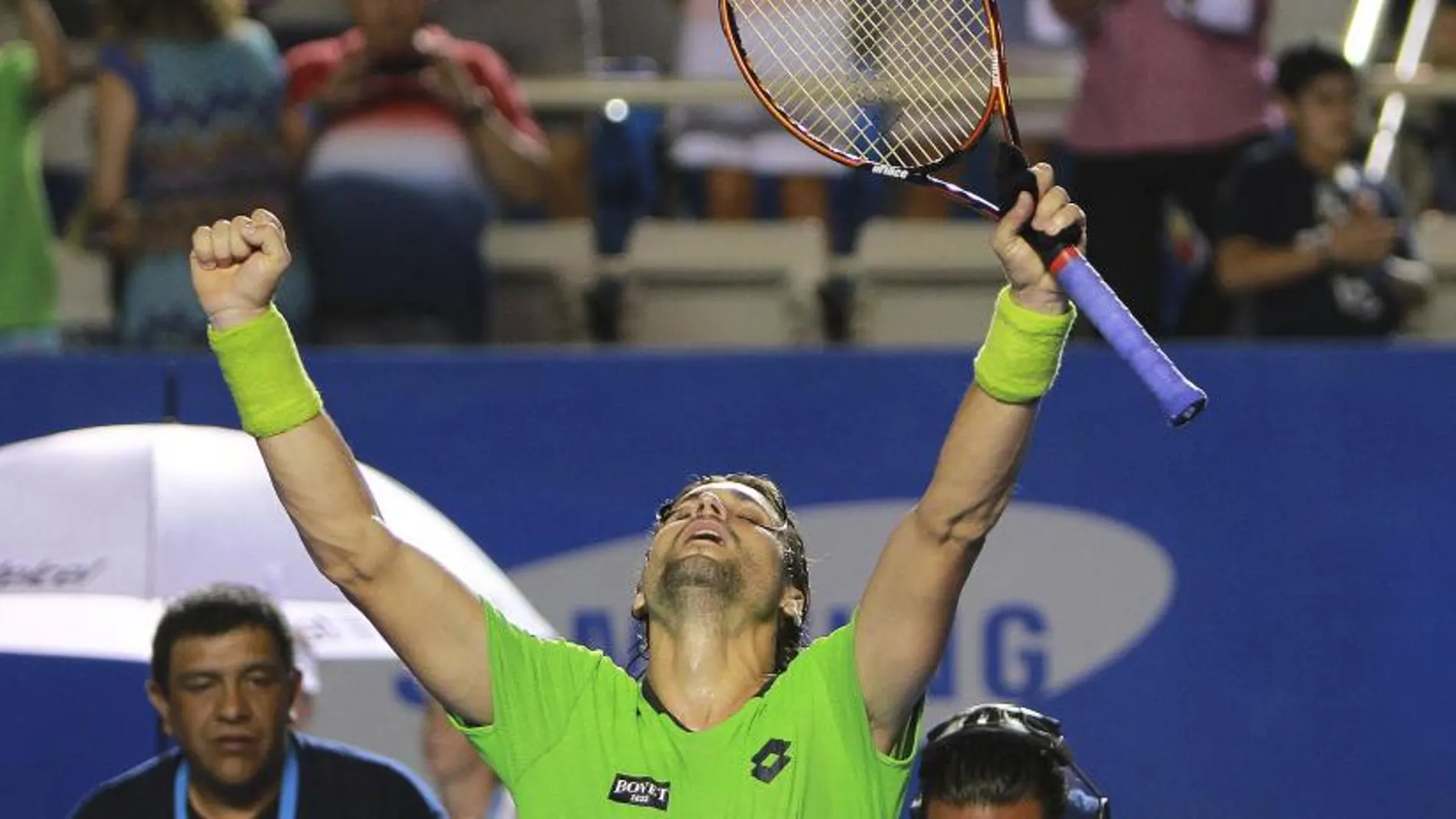 David Ferrer celebra la victoria