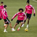 Entrenamiento del Real Madrid en Valdebebas