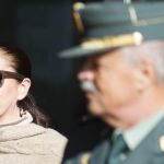 Isabel Pantoja a la salida de la Audiencia Provincial de Málaga del juicio por el caso Malaya, el pasado 2012 en Málaga