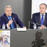 El presidente de la Diputación de Valencia, Alfonso Rus, y el diputado de la Central de Compras, Vicente Ibor