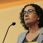 La secretaria general de ERC, Marta Rovira, durante su intervención en la reunión del Consell Nacional de ERC en una imagen de archivo.