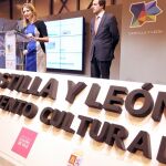 La consejera Alicia García, hace unos pocos días, durante la presentación de la oferta cultural, turística y enograstronómica de castilla y León en la Feria Internacional de Turismo (Fitur)