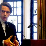 José María Aznar, durante su intervención.