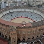Vista de la plaza de toros de la Monumental de Barcelona