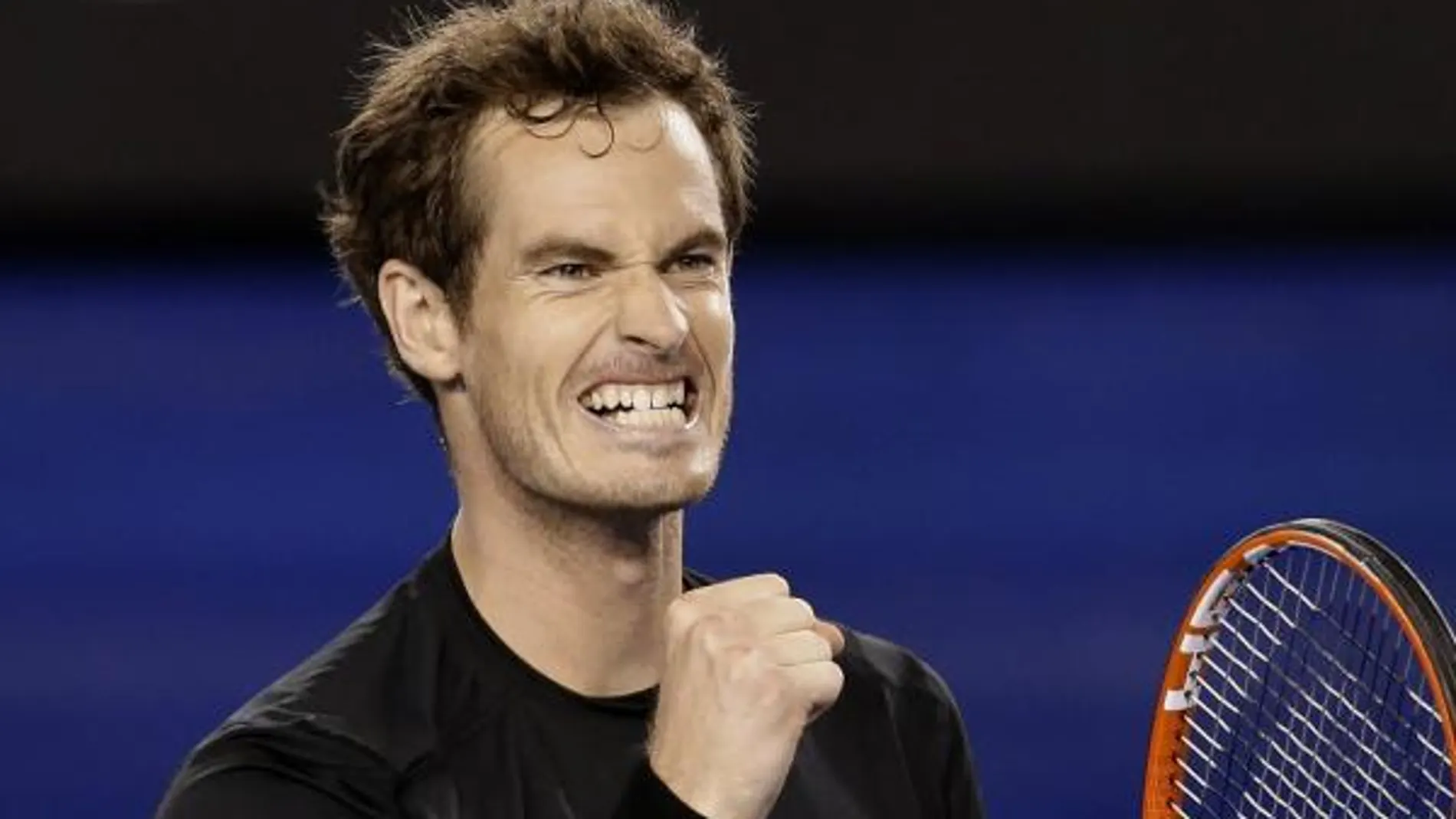 Andy Murray celebra su victoria sobre Tomas Berdych